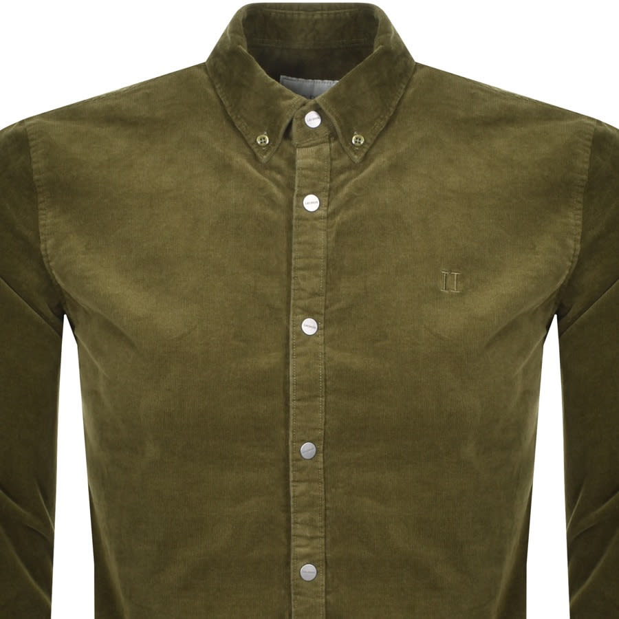 Alternative Image for ProductLes Deux Felix Corduroy Long Sleeve Shirt Green2